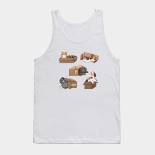 Cute Cats In Boxes Tank Top